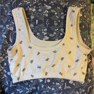 Set of ARQ bra and undies in Yellow Calico